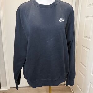 Nike Charcoal Crewneck with White Logo